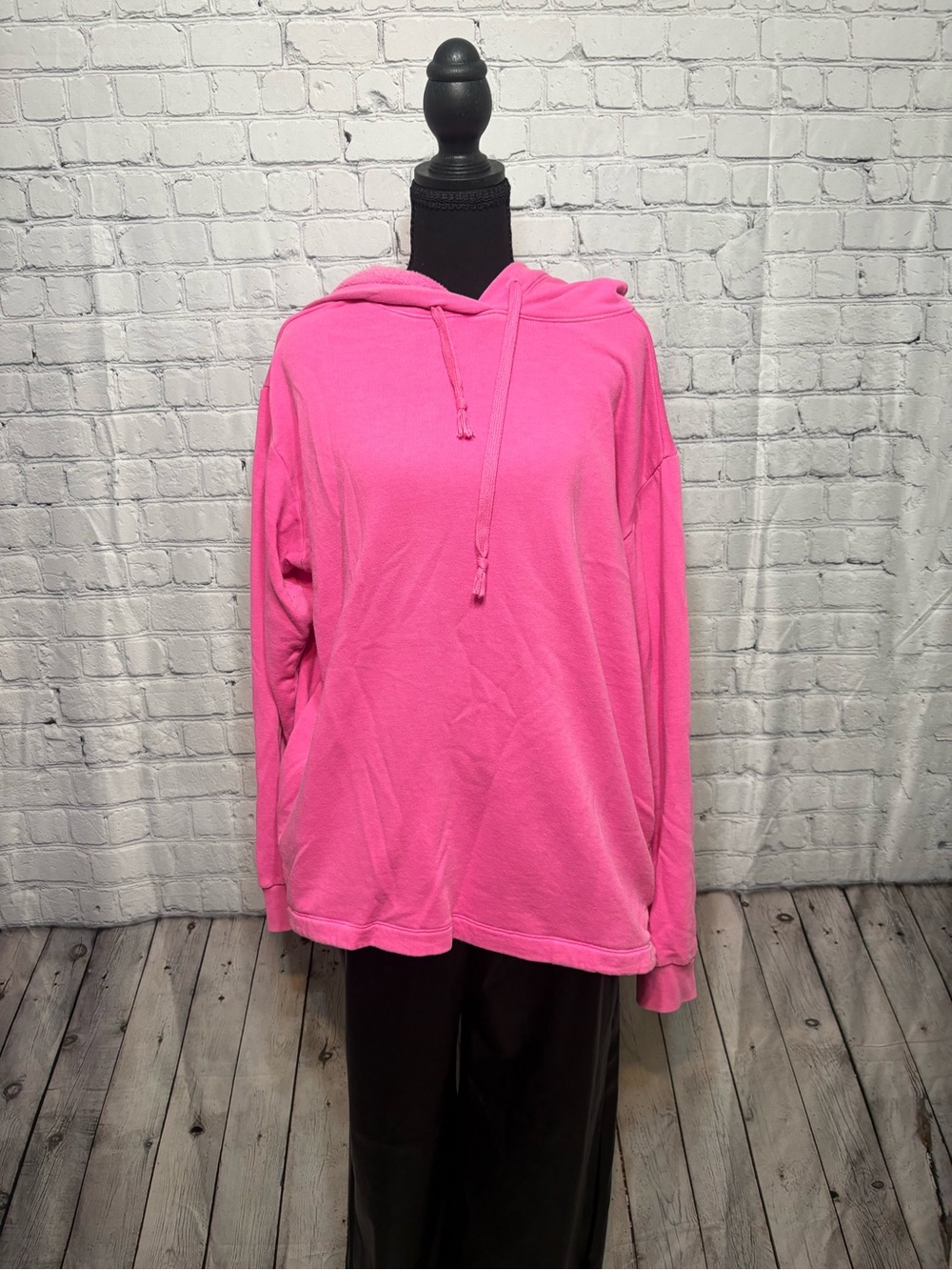 PINK Victoria's Secret Bright Pink Drawstring Hoodie